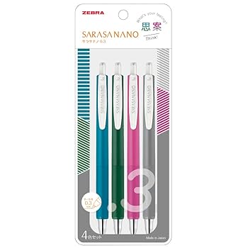 セルソページ　4個セット Amazon | ゼブラ 3色ボールペン サラサクリップ3C 0.4mm 赤軸 替